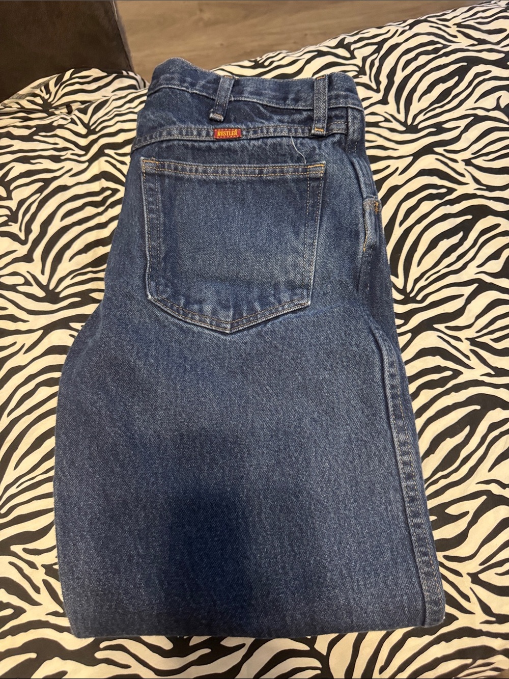 Rustler Men's Blue Denim Jeans